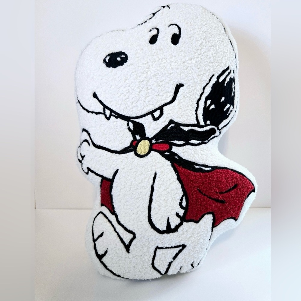 Snoopy Vampire Halloween Throw Pillow, NWT